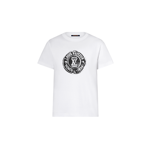 T-Shirt mit LV Stamp Damen Ready to Wear Tops | LOUIS VUITTON (Zoom)