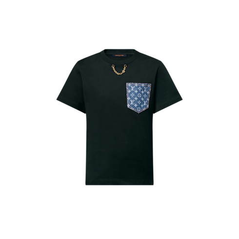 T-Shirt mit Monogram-Tasche Damen Ready to Wear Tops | LOUIS VUITTON (Zoom)