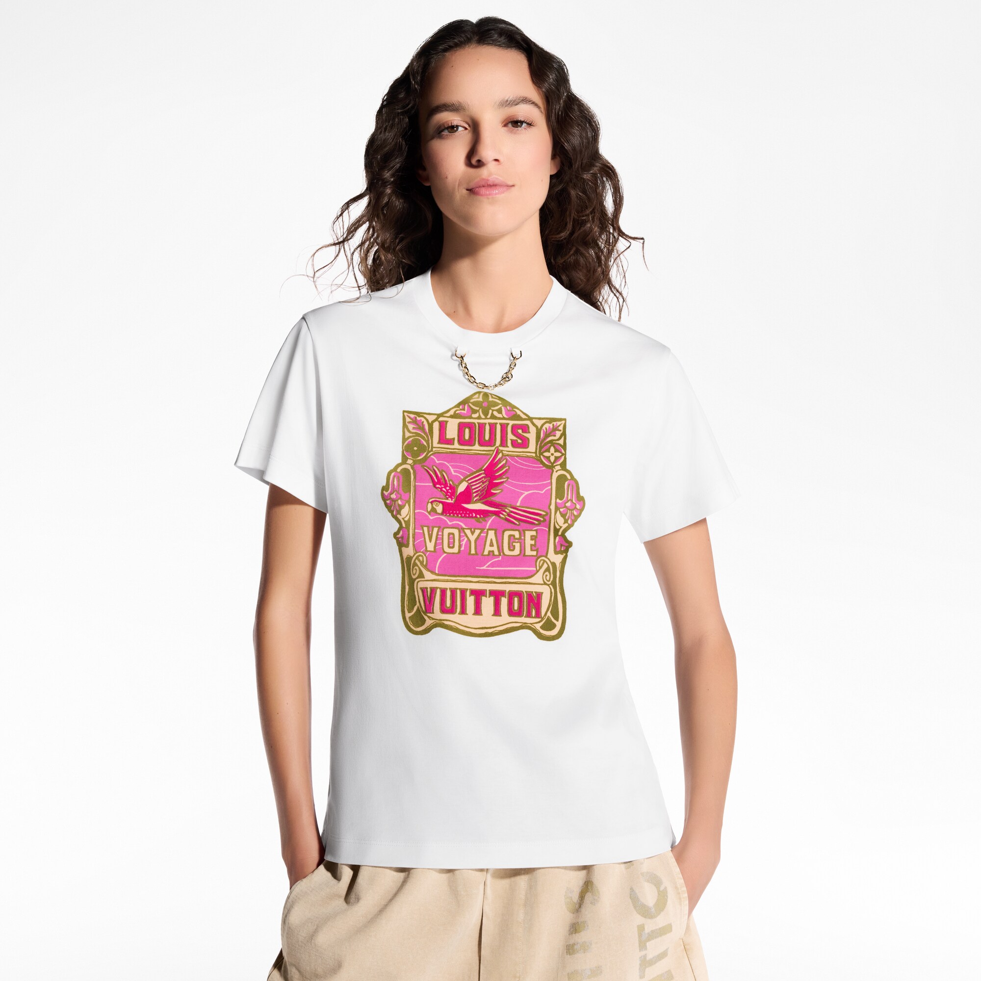 T-Shirt mit Papagei-Motiv  Damen Ready to Wear Tops | LOUIS VUITTON (Zoom)