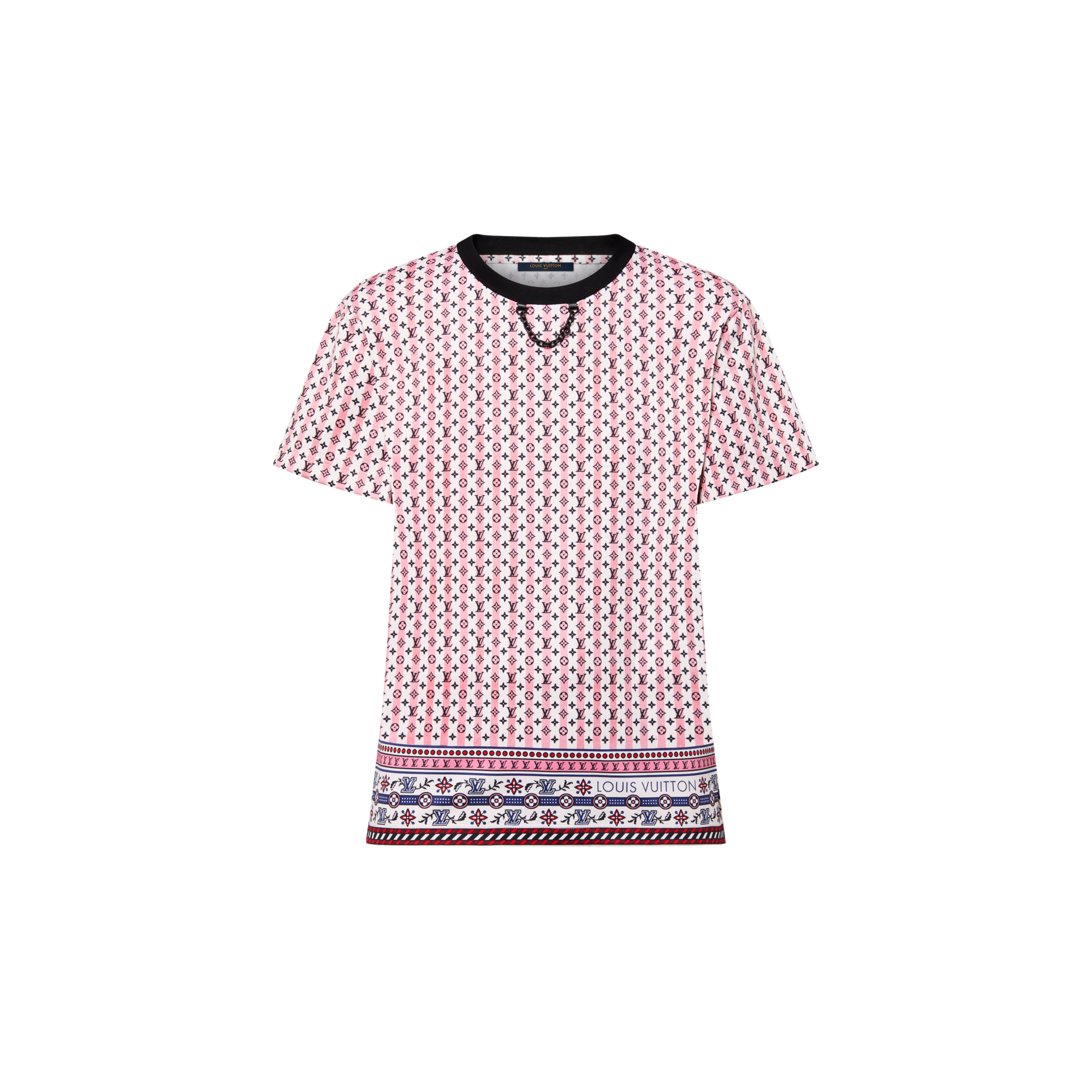T-Shirt mit Schal-Print  Damen Ready to Wear Tops | LOUIS VUITTON (Zoom)