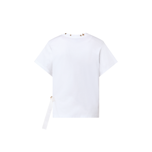 T-Shirt mit Seitenriemen Damen Ready to Wear Tops | LOUIS VUITTON (Zoom)
