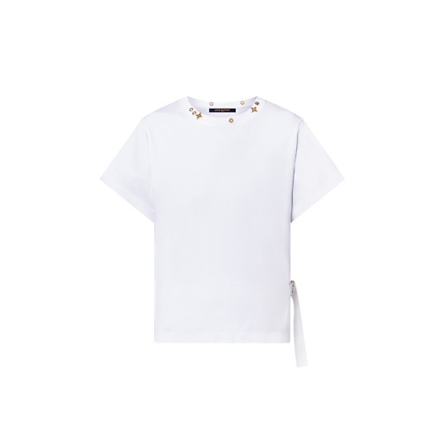 T-Shirt mit Seitenriemen Damen Ready to Wear Tops | LOUIS VUITTON (Zoom)