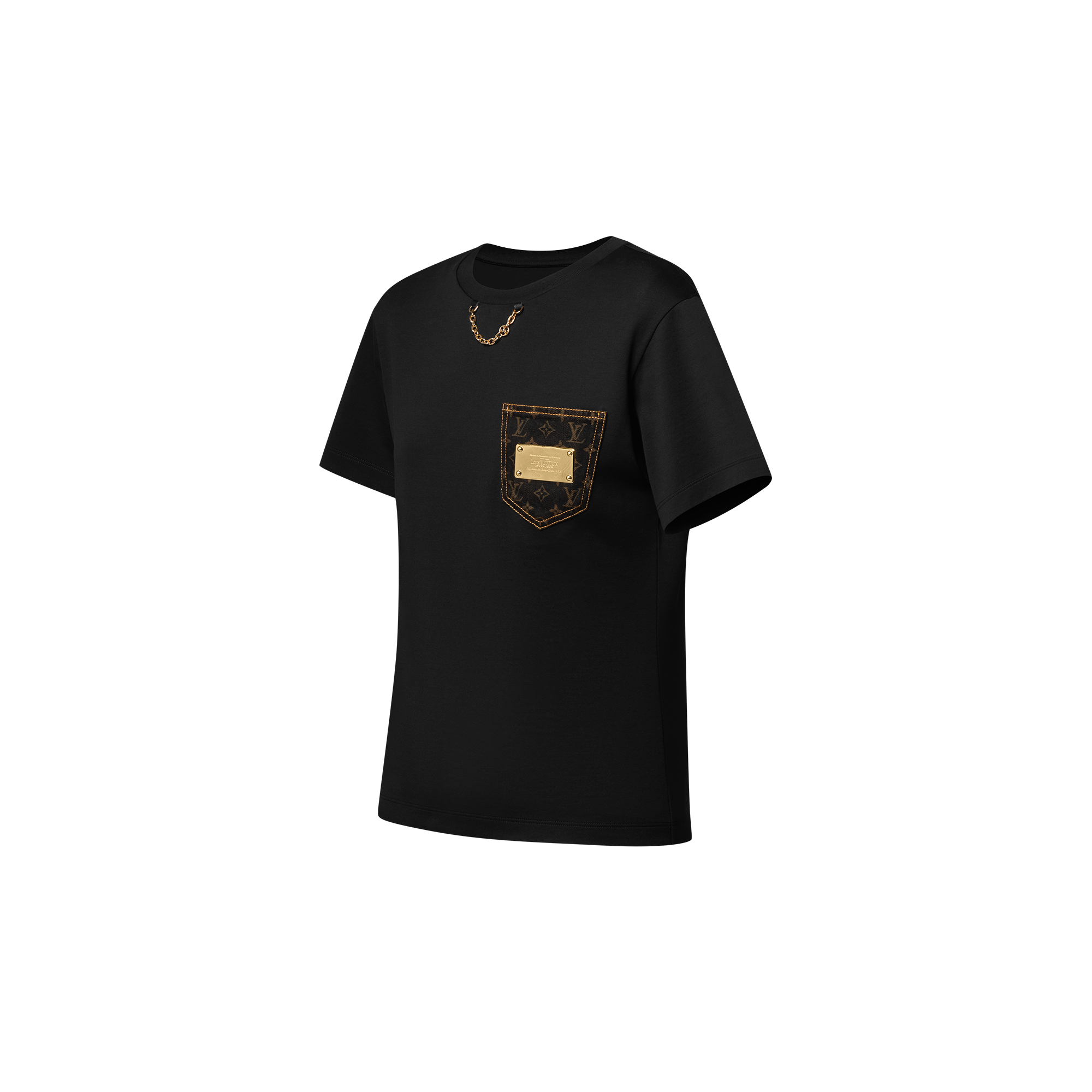 T-Shirt mit Signatur auf der Tasche  Damen Ready to Wear Tops | LOUIS VUITTON (Zoom)
