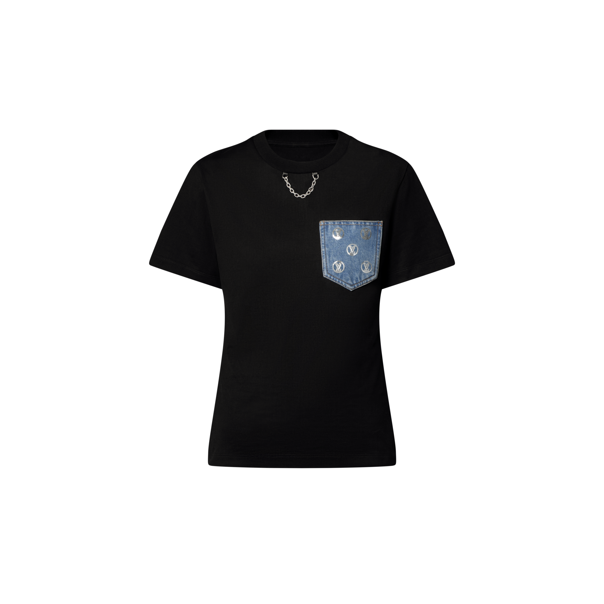 T-Shirt mit Signatur auf der Tasche  Damen Ready to Wear Tops | LOUIS VUITTON (Zoom)