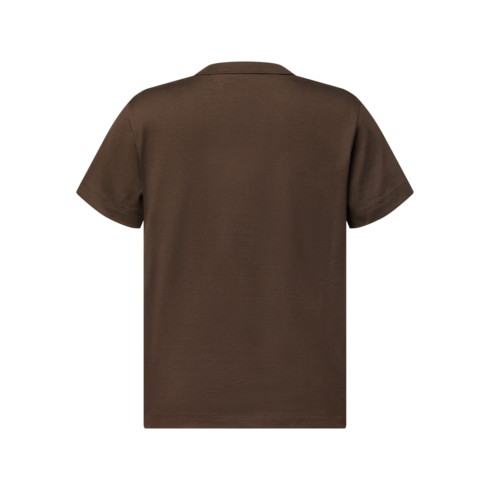T-Shirt mit Signatur auf einer Tasche Damen Ready to Wear Tops | LOUIS VUITTON (Zoom)