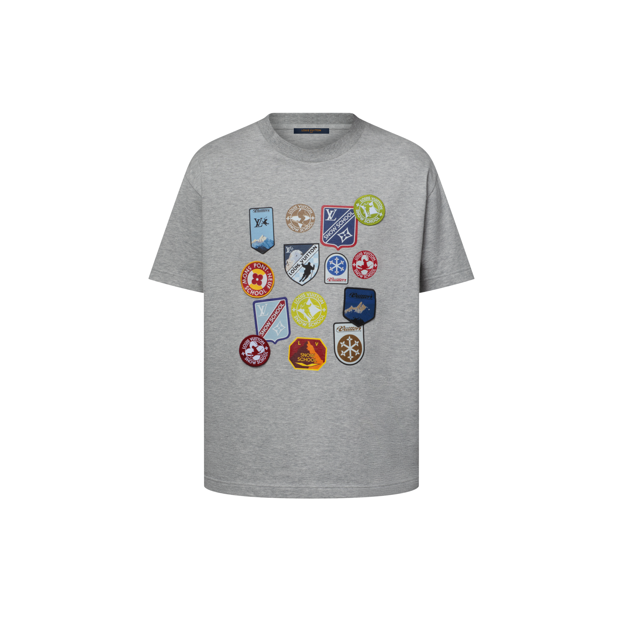 T-Shirt mit Signatur-Aufnähern  Herren Ready to Wear T-Shirts und Poloshirts | LOUIS VUITTON (Zoom)