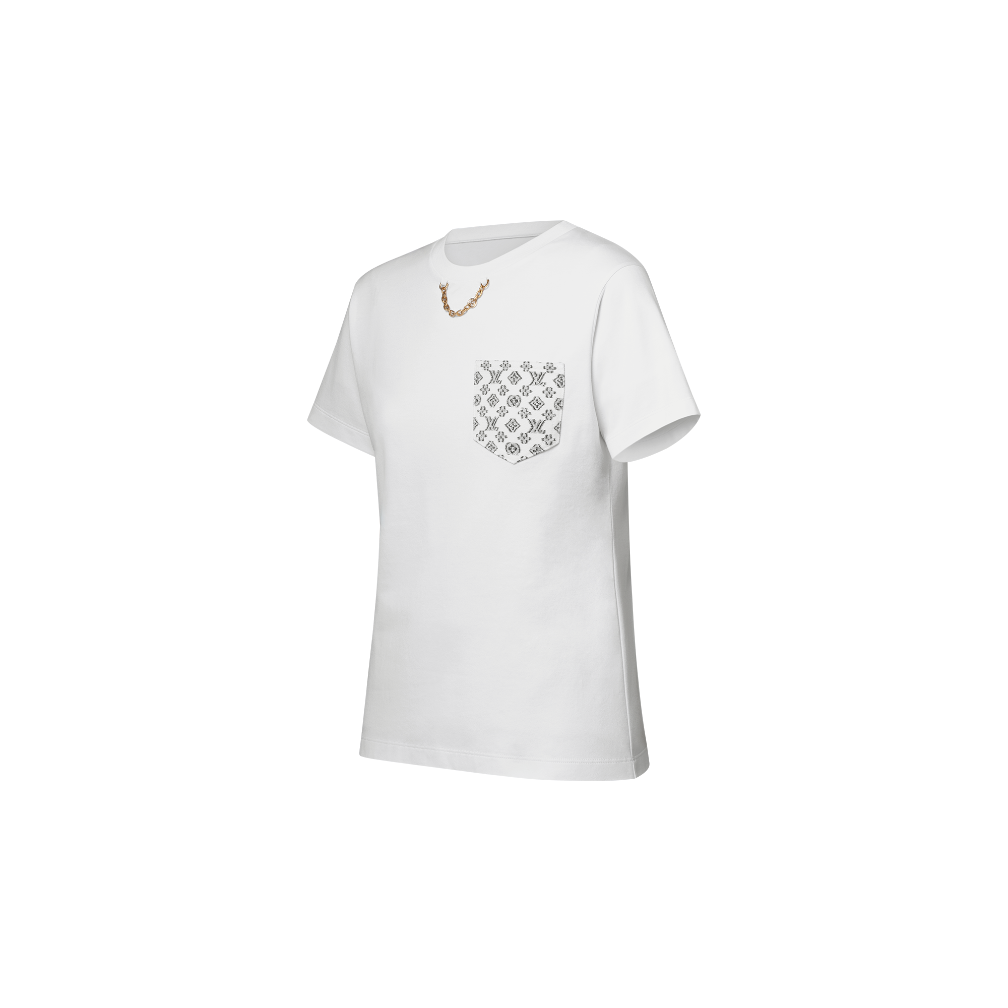 T-Shirt mit Signatur aus Metall  Damen Ready to Wear Tops | LOUIS VUITTON (Zoom)