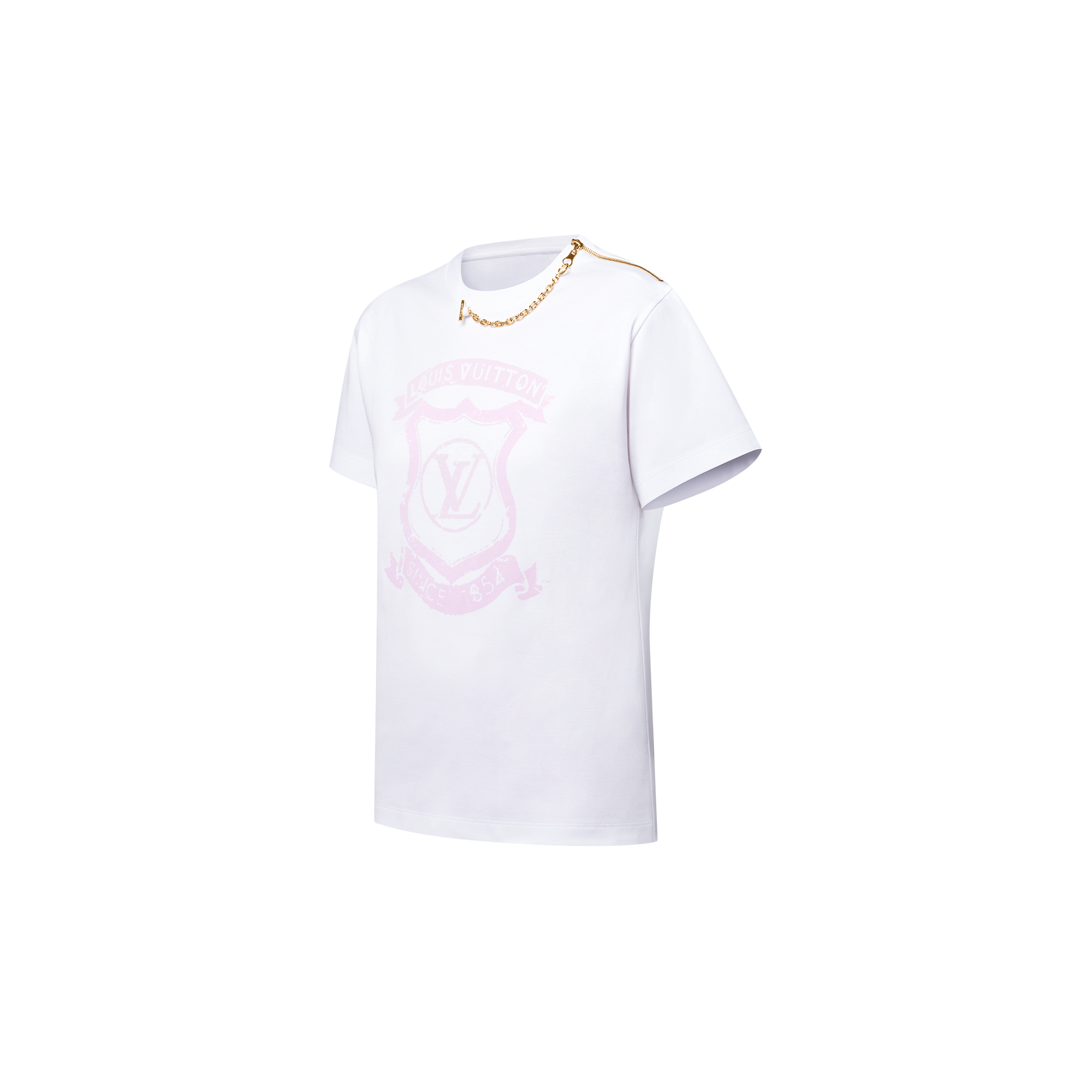 T-Shirt mit Signatur und Reißverschluss-Detail  Damen Ready to Wear Tops | LOUIS VUITTON (Zoom)