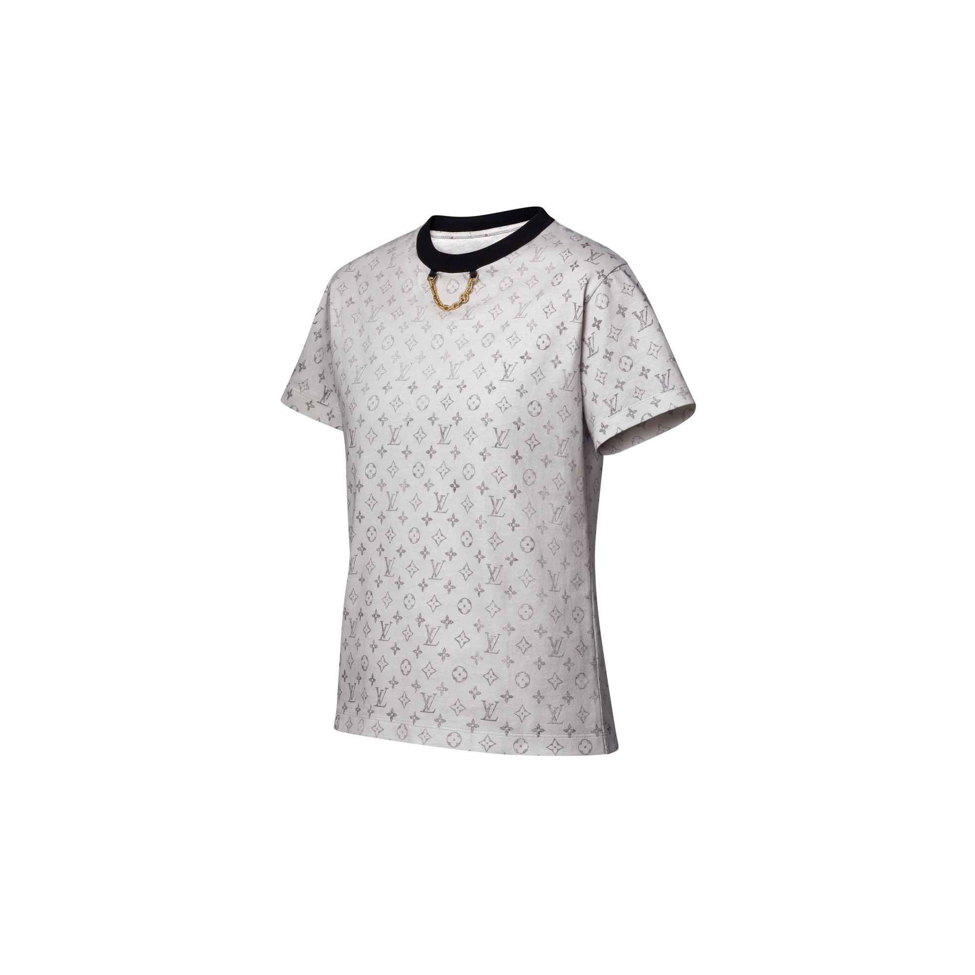T-Shirt mit verwaschenem Monogram-Motiv  Damen Ready to Wear Tops | LOUIS VUITTON (Zoom)