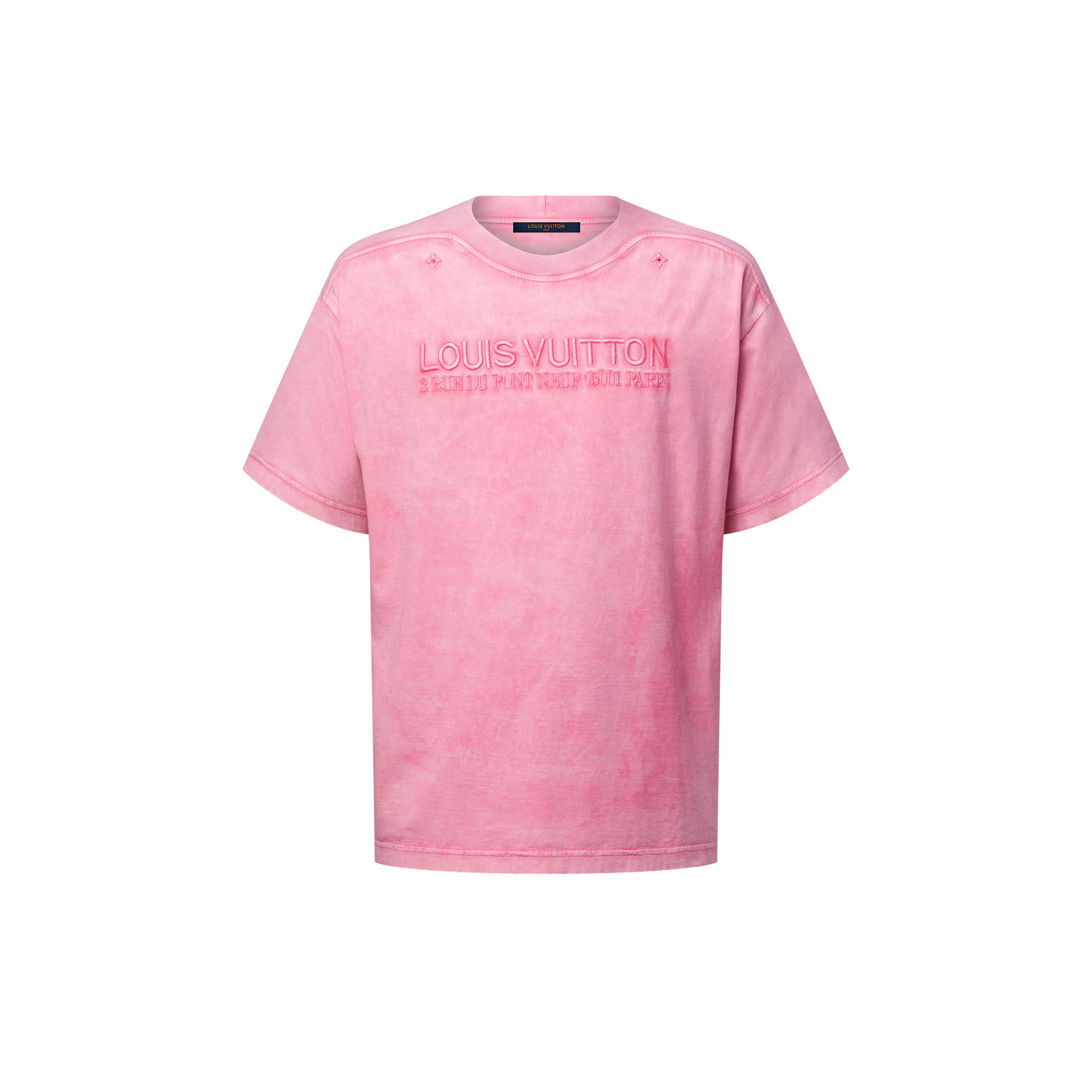 T-Shirt mit verwaschener Optik und gerippten Details  Herren Ready to Wear T-Shirts und Poloshirts | LOUIS VUITTON (Zoom)