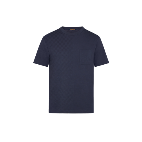 T-Shirt mit zweigeteiltem Design und Damier-Taschen-Detail Herren Ready to Wear T-Shirts und Poloshirts | LOUIS VUITTON (Zoom)