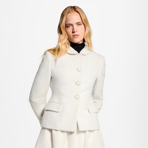 Taillierter Sakko mit gebürstetem Finish Damen Ready to Wear Mäntel und Jacken | LOUIS VUITTON (Zoom)