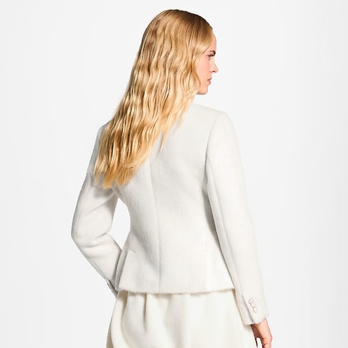 Taillierter Sakko mit gebürstetem Finish Damen Ready to Wear Mäntel und Jacken | LOUIS VUITTON (Zoom)