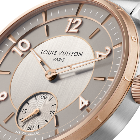 Tambour Automatic, 40 mm, Edelstahl & Roségold Uhren Alle Uhren } | LOUIS VUITTON (Zoom)