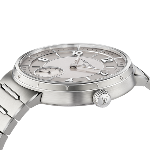 Tambour, Automatikuhrwerk, 40 mm, Edelstahl Uhren Alle Uhren } | LOUIS VUITTON (Zoom)