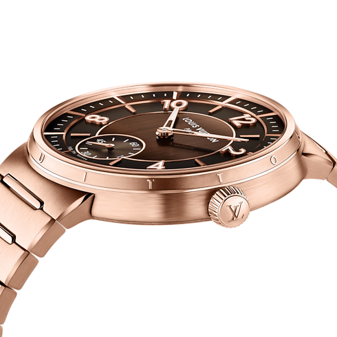 Tambour, Automatikuhrwerk, 40 mm, Rosegold Uhren Alle Uhren } | LOUIS VUITTON (Zoom)