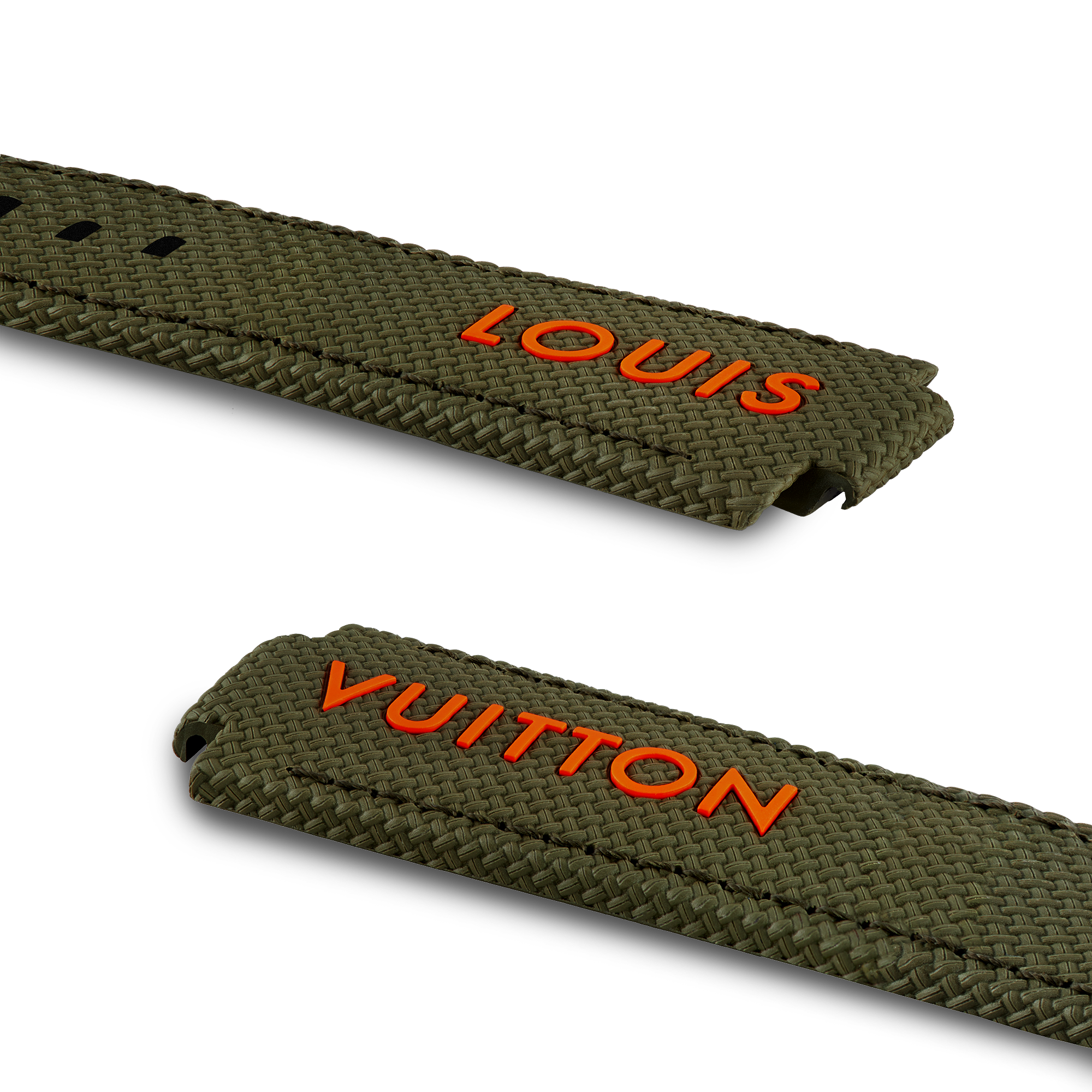 Tambour Louis Vuitton Armband aus Gummi  Uhren Uhrenkollektionen Uhrenarmbänder | LOUIS VUITTON (Zoom)