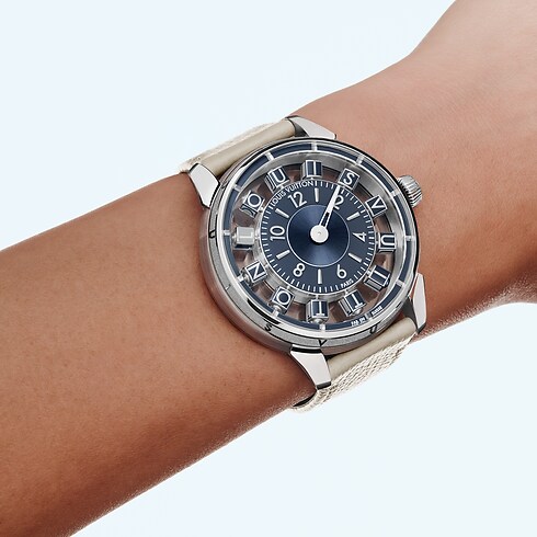 Tambour Taiko Spin Time Air, Automatikuhrwerk, 42,5 mm, Weißgold Uhren Alle Uhren } | LOUIS VUITTON (Zoom)