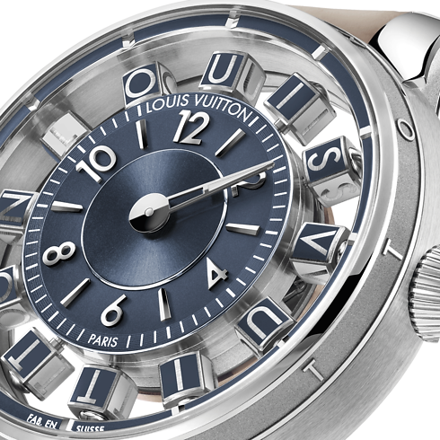 Tambour Taiko Spin Time Air, Automatikuhrwerk, 42,5 mm, Weißgold Uhren Alle Uhren } | LOUIS VUITTON (Zoom)