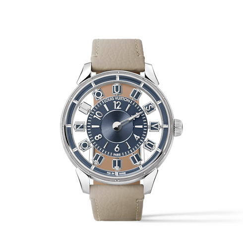 Tambour Taiko Spin Time Air, Automatikuhrwerk, 42,5 mm, Weißgold Uhren Alle Uhren } | LOUIS VUITTON (Zoom)
