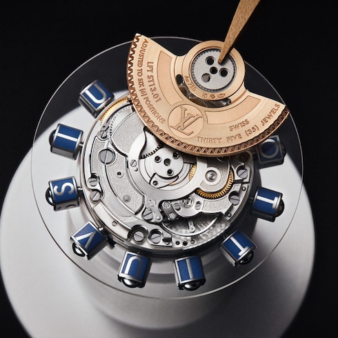 Tambour Spin Time Air, Automatikuhrwerk, 42,5 mm, Weißgold Uhren Alle Uhren } | LOUIS VUITTON