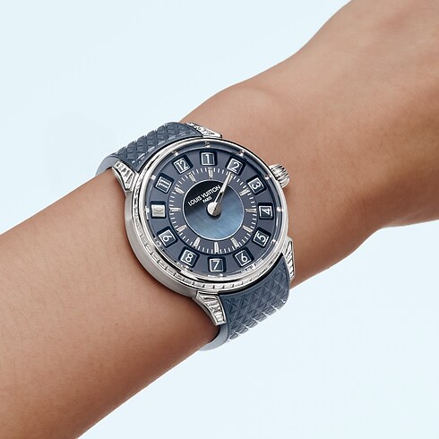 Tambour Spin Time, Automatikuhrwerk, 39,5 mm, Weißgold, Falkenauge und Diamanten other view