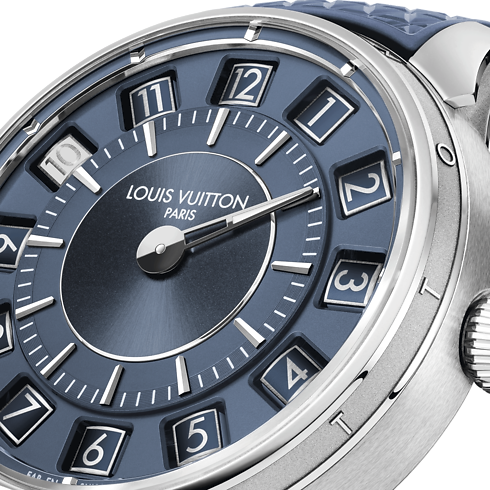 Tambour Spin Time, Automatikuhrwerk, 39,5 mm, Weißgold Uhren Alle Uhren } | LOUIS VUITTON (Zoom)