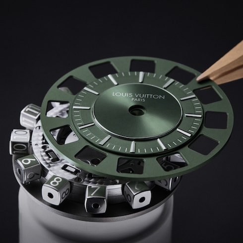 Tambour Spin Time, Automatikuhrwerk, 39,5 mm, Weißgold Uhren Alle Uhren } | LOUIS VUITTON