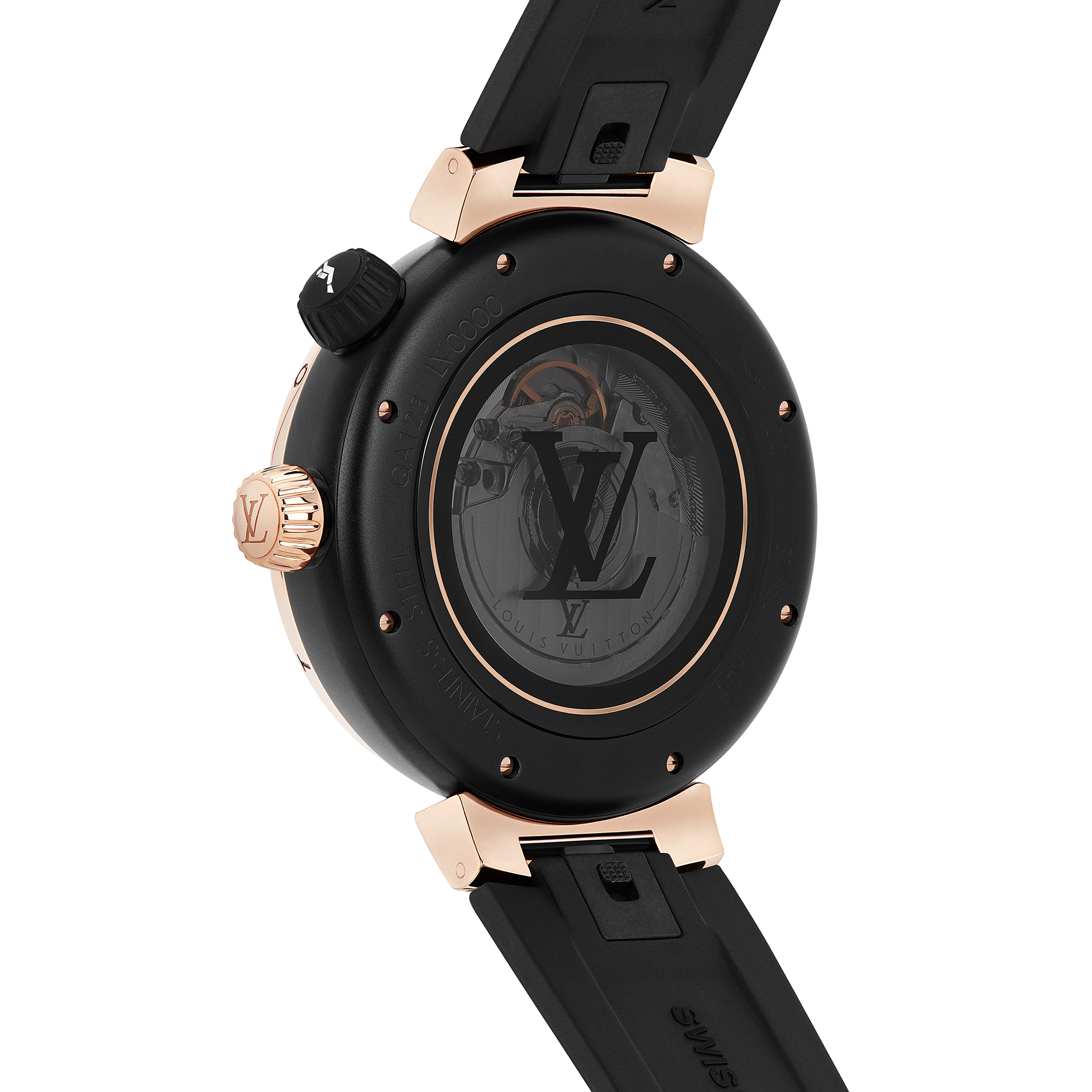 Tambour Street Diver, Automatikuhrwerk, 44 mm, Edelstahl & Roségold  Uhren Alle Uhren } | LOUIS VUITTON (Zoom)