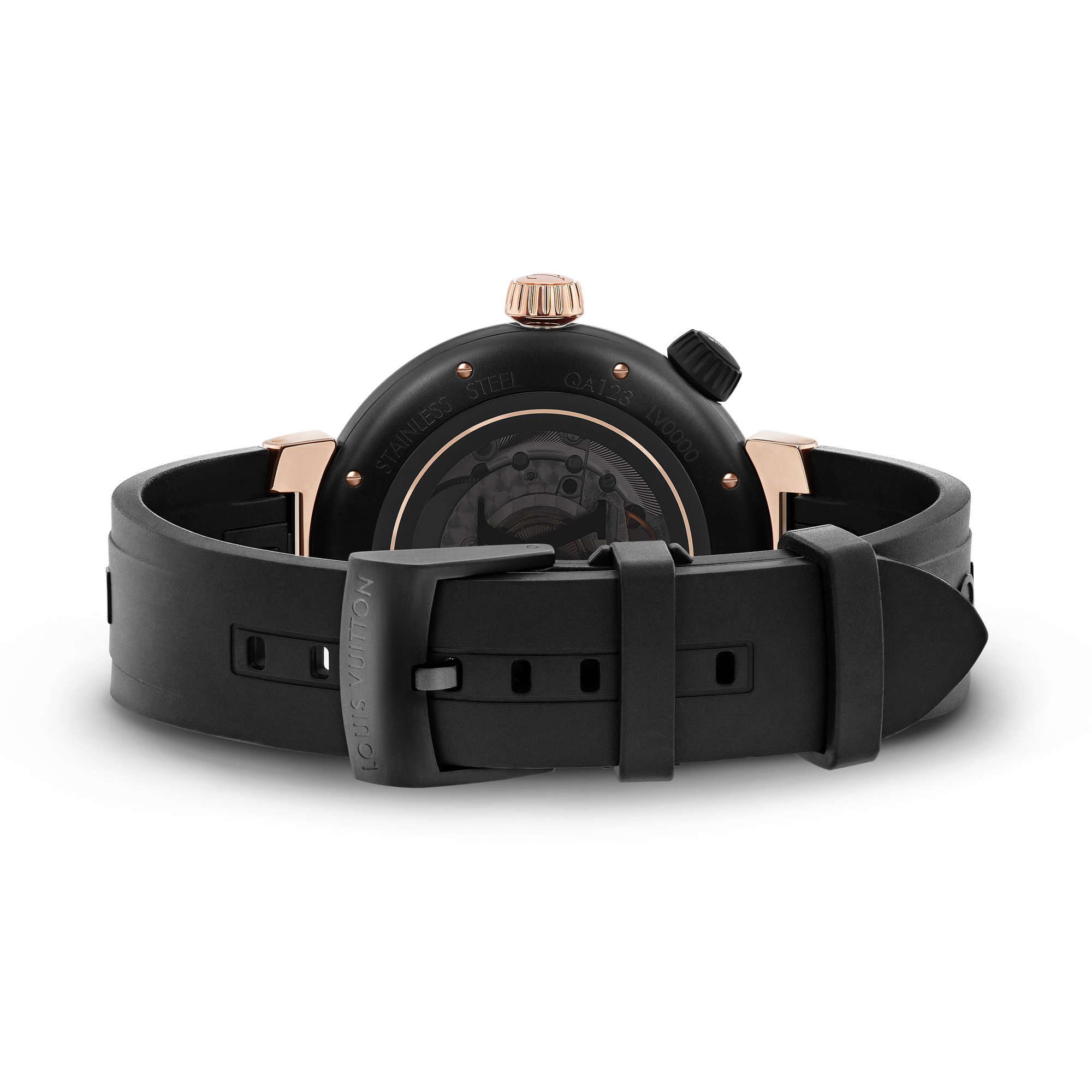 Tambour Street Diver, Automatikuhrwerk, 44 mm, Edelstahl & Roségold  Uhren Alle Uhren } | LOUIS VUITTON (Zoom)
