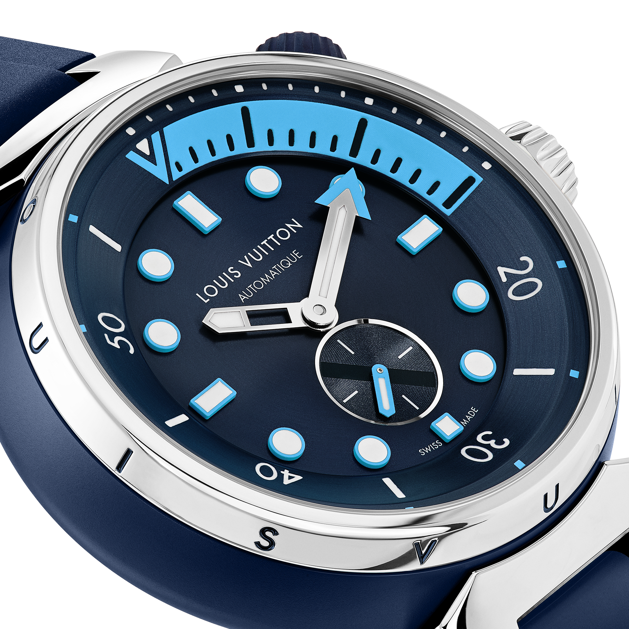 Tambour Street Diver, Automatikuhrwerk, 44 mm, Edelstahl  Uhren Alle Uhren } | LOUIS VUITTON (Zoom)