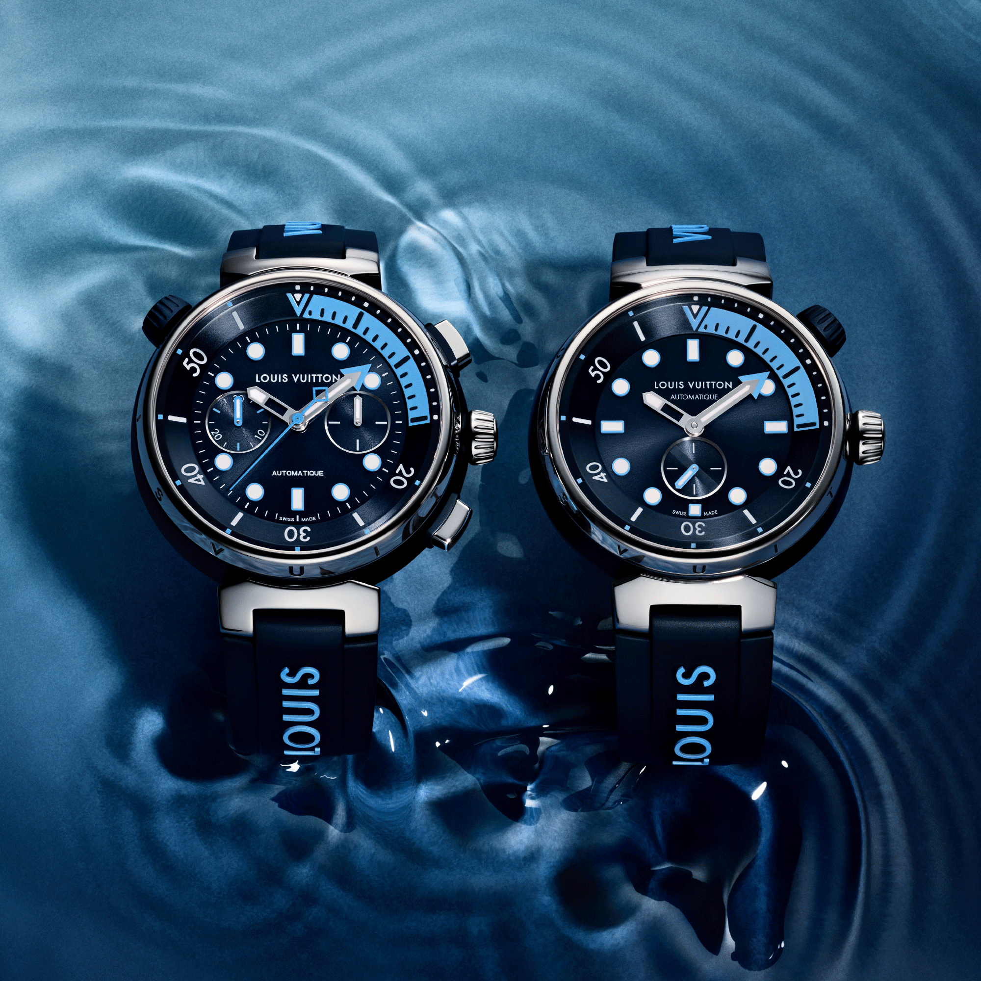 Tambour Street Diver, Automatikuhrwerk, 44 mm, Edelstahl  Uhren Alle Uhren } | LOUIS VUITTON (Zoom)