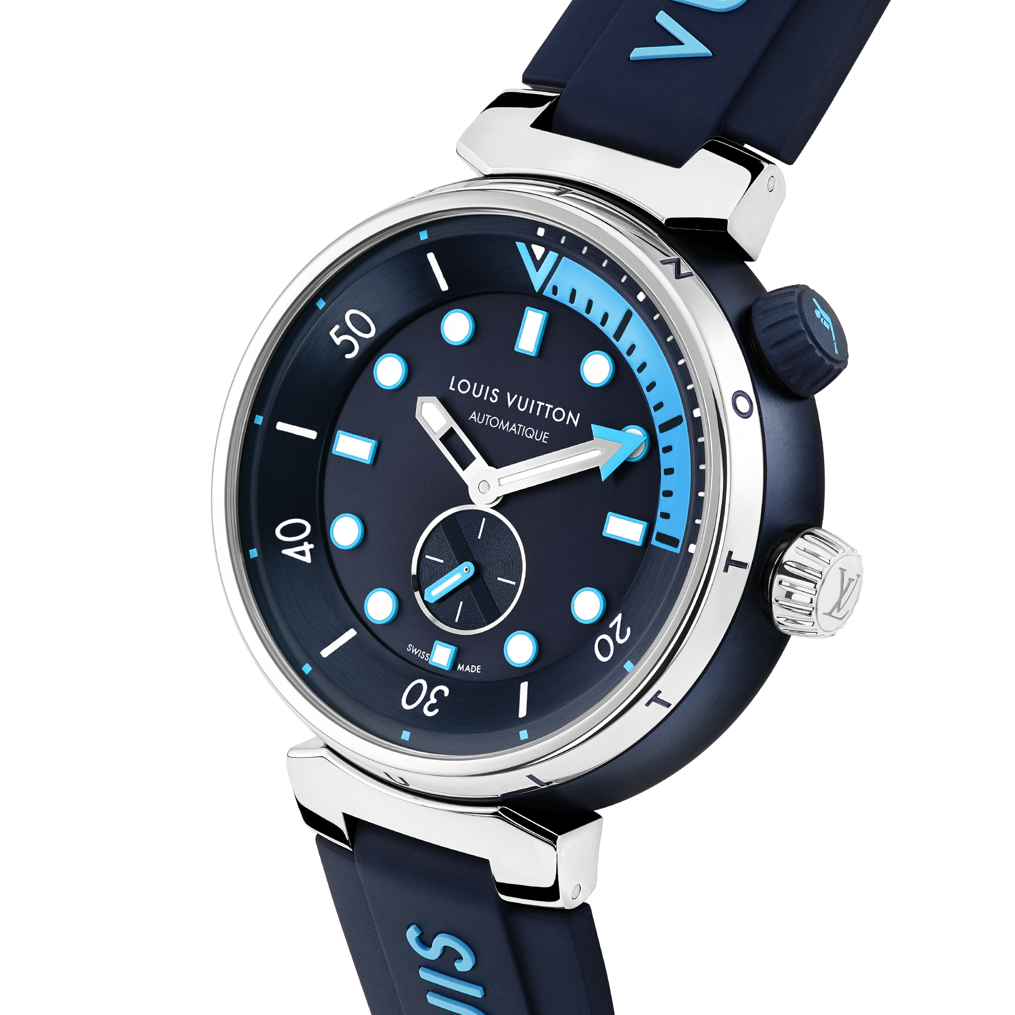 Tambour Street Diver, Automatikuhrwerk, 44 mm, Edelstahl  Uhren Alle Uhren } | LOUIS VUITTON (Zoom)