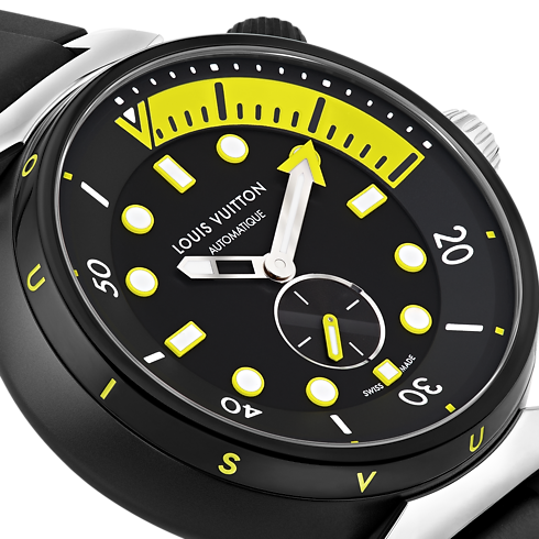 Tambour Street Diver, Automatikuhrwerk, 44 mm, Edelstahl Uhren Alle Uhren } | LOUIS VUITTON (Zoom)