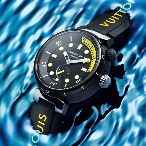 Tambour Street Diver, Automatikuhrwerk, 44 mm, Edelstahl Uhren Alle Uhren } | LOUIS VUITTON (Zoom)