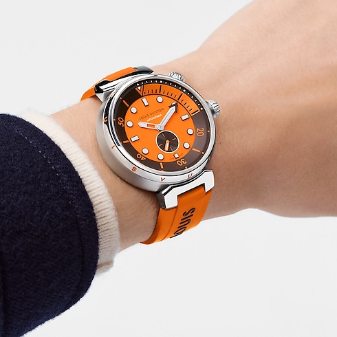 Tambour Street Diver, Automatikuhrwerk, 44 mm, Edelstahl Uhren Alle Uhren } | LOUIS VUITTON (Zoom)