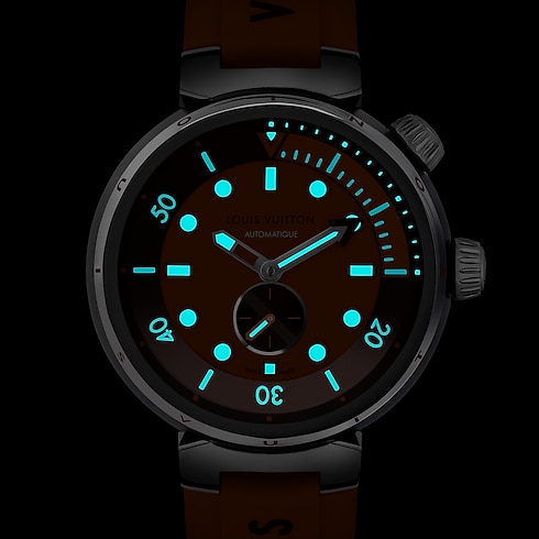 Tambour Street Diver, Automatikuhrwerk, 44 mm, Edelstahl Uhren Alle Uhren } | LOUIS VUITTON (Zoom)