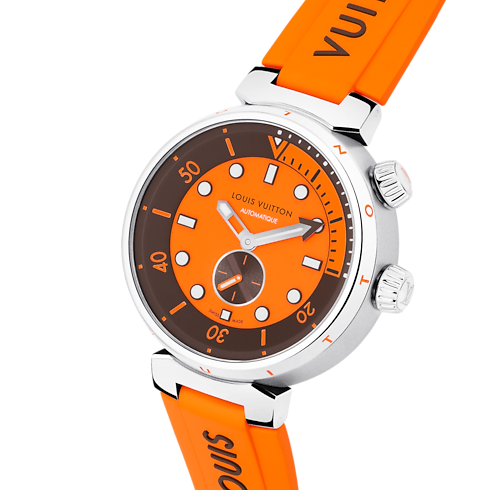 Tambour Street Diver, Automatikuhrwerk, 44 mm, Edelstahl Uhren Alle Uhren } | LOUIS VUITTON (Zoom)