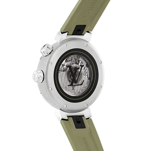 Tambour Street Diver, Automatikuhrwerk, 44 mm, Edelstahl Uhren Alle Uhren } | LOUIS VUITTON (Zoom)