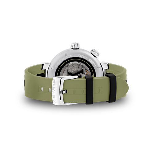 Tambour Street Diver, Automatikuhrwerk, 44 mm, Edelstahl Uhren Alle Uhren } | LOUIS VUITTON (Zoom)