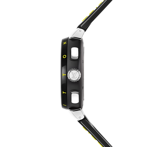 Tambour Street Diver Chronograph, Automatikuhrwerk, 46 mm, Edelstahl Uhren Alle Uhren } | LOUIS VUITTON (Zoom)