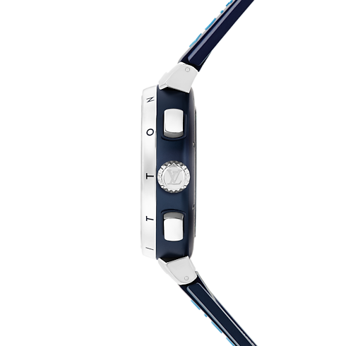 Tambour Street Diver Chronograph, Automatikuhrwerk, 46 mm, Edelstahl Uhren Alle Uhren } | LOUIS VUITTON (Zoom)