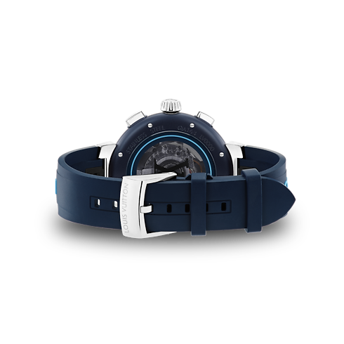 Tambour Street Diver Chronograph, Automatikuhrwerk, 46 mm, Edelstahl Uhren Alle Uhren } | LOUIS VUITTON (Zoom)