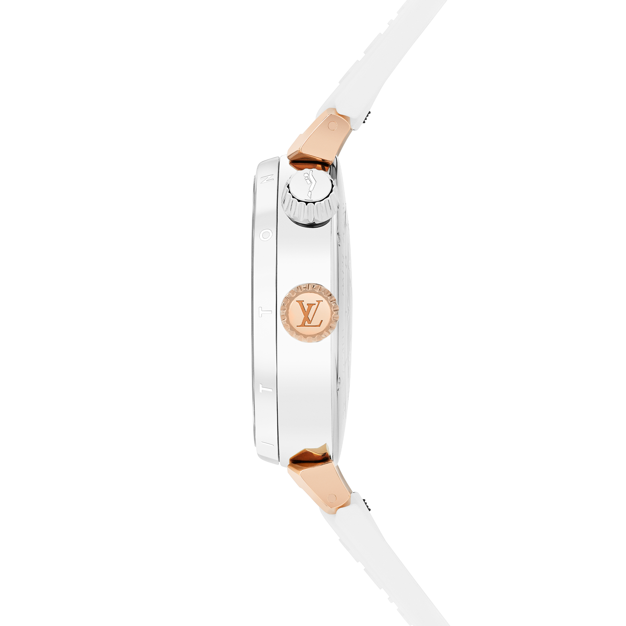 Tambour Street Diver, Quarzuhrwerk, 39,5mm, Edelstahl & Roségold  Uhren Alle Uhren } | LOUIS VUITTON (Zoom)