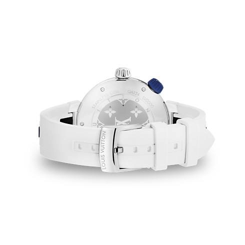 Tambour Street Diver, Quarzuhrwerk, 39,5mm, Edelstahl Uhren Alle Uhren } | LOUIS VUITTON (Zoom)