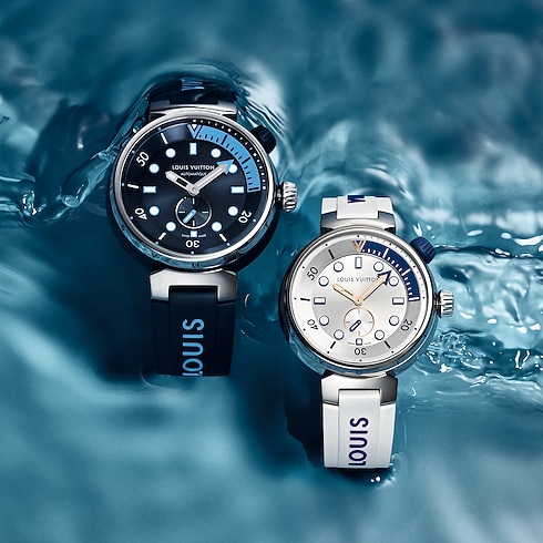 Tambour Street Diver, Quarzuhrwerk, 39,5mm, Edelstahl Uhren Alle Uhren } | LOUIS VUITTON (Zoom)