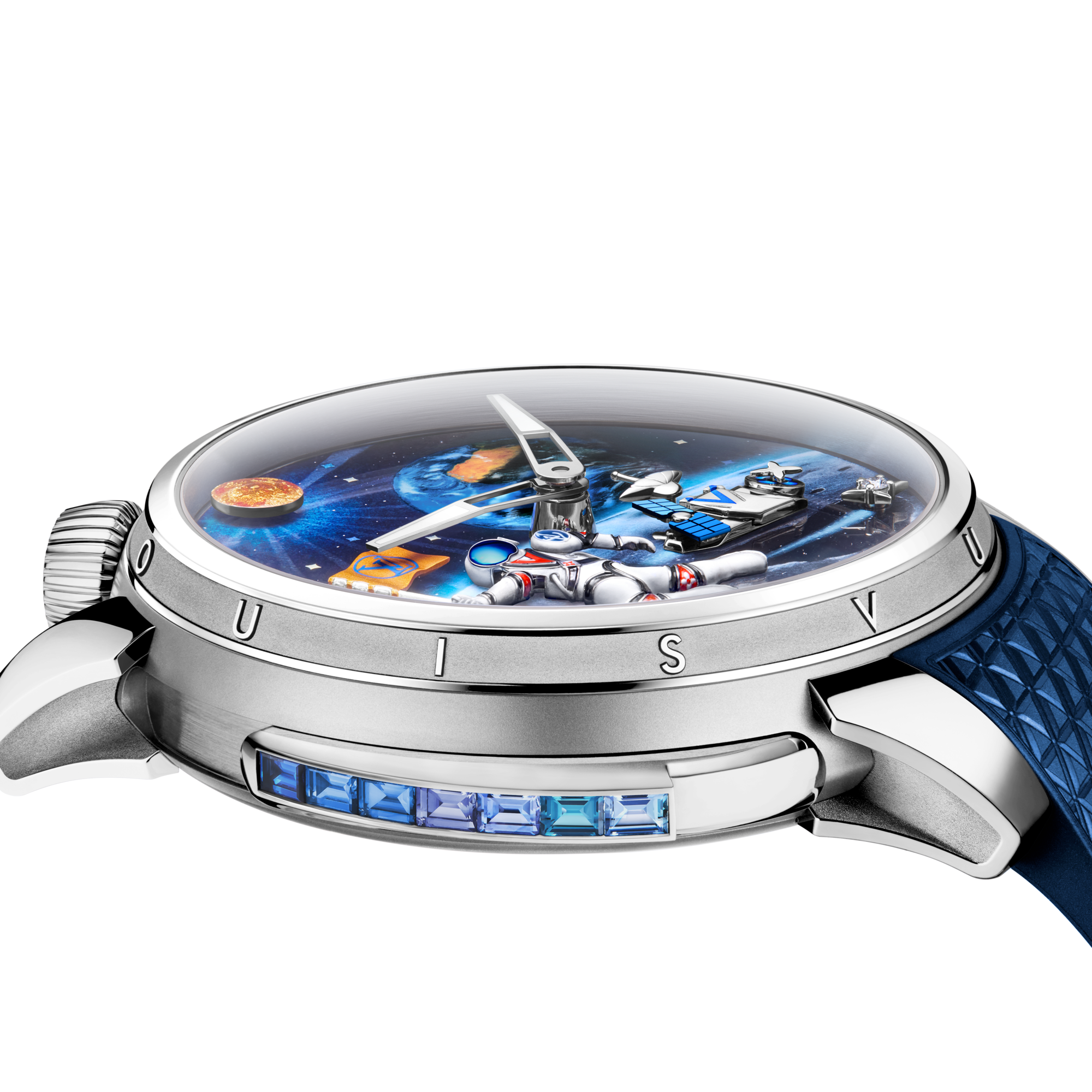 Tambour Taiko Galactique, Manual, 46,7 mm,
Titan und Weißgold  Uhren Alle Uhren } | LOUIS VUITTON (Zoom)