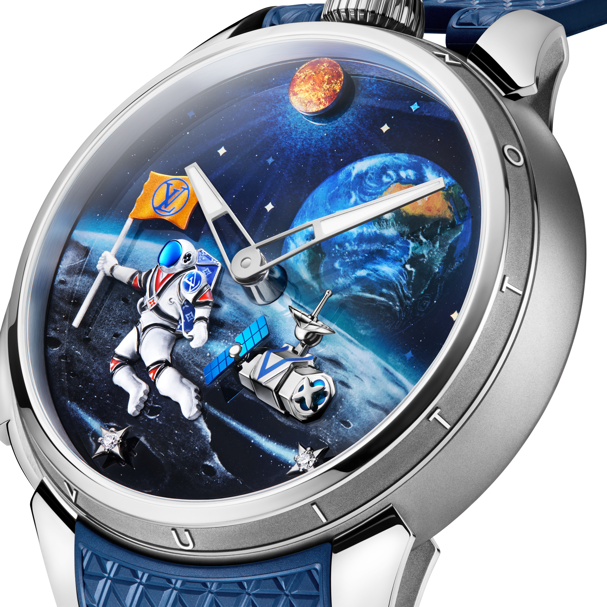 Tambour Taiko Galactique, Manual, 46,7 mm,
Titan und Weißgold  Uhren Alle Uhren } | LOUIS VUITTON (Zoom)