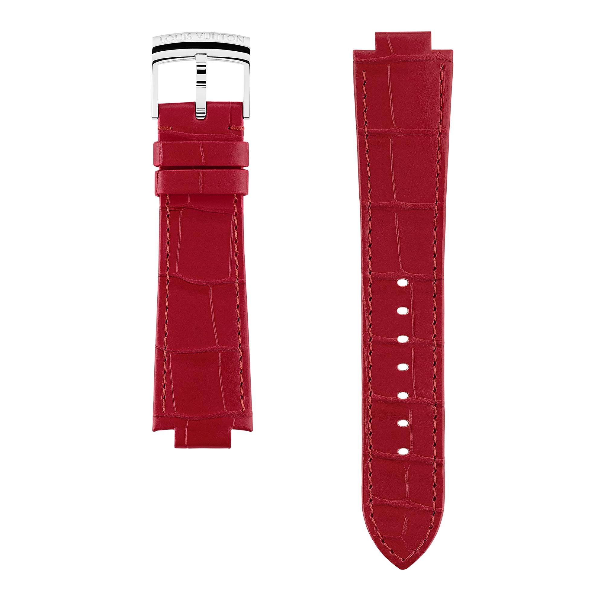 Tambour Uhrenarmband aus Alligatorleder  Uhren Uhrenkollektionen Uhrenarmbänder | LOUIS VUITTON (Zoom)