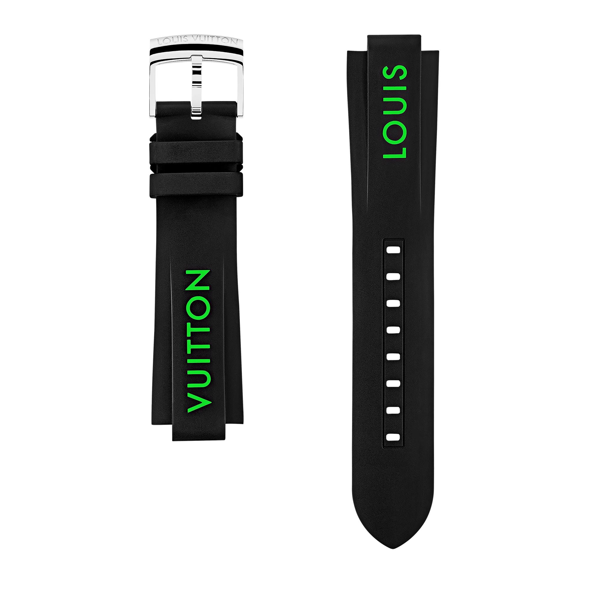 Tambour Uhrenarmband aus Gummi  Uhren Uhrenkollektionen Uhrenarmbänder | LOUIS VUITTON (Zoom)